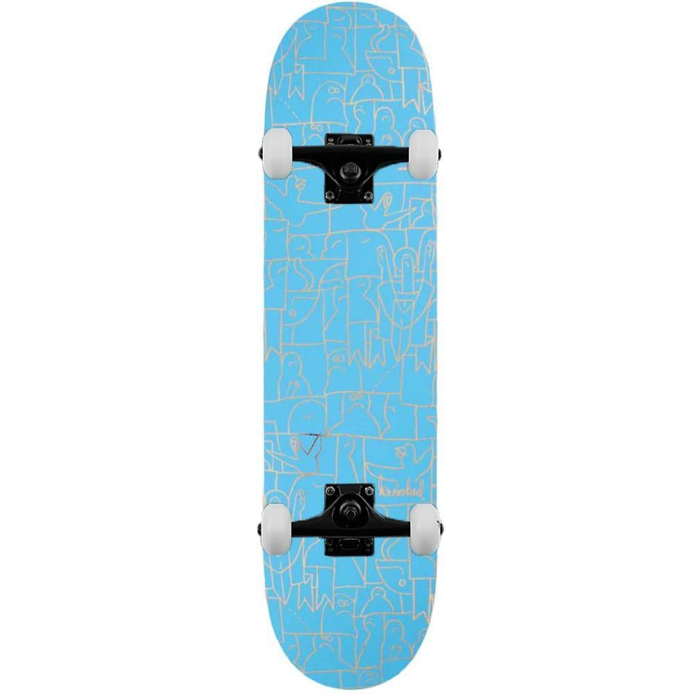 Krooked Flock Complete Skateboard Blue 8.25"