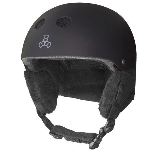 Triple 8 Snow HALO Helmet Rubber Black