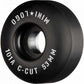 Mini Logo C-Cut 2 Skateboard Wheels 101a Black 53mm