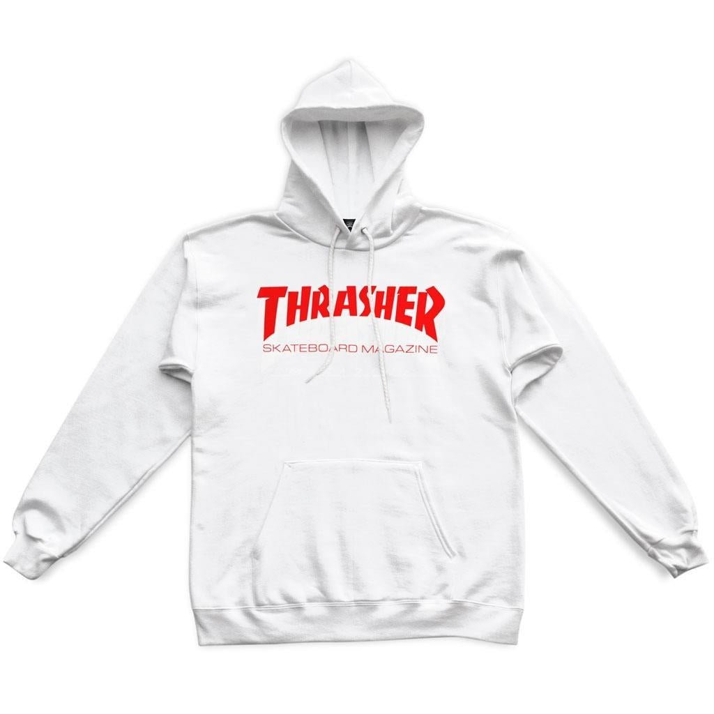 Thrasher Skate Mag Hooded Sweatshirt White & Red