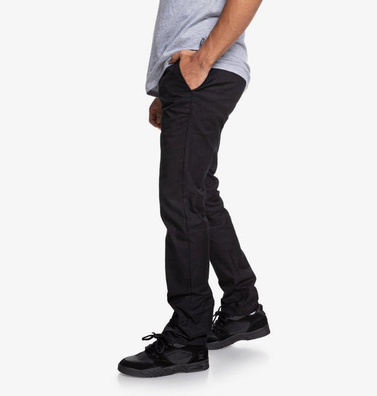 DC Shoes Worker Slim Fit Chino Pants Black