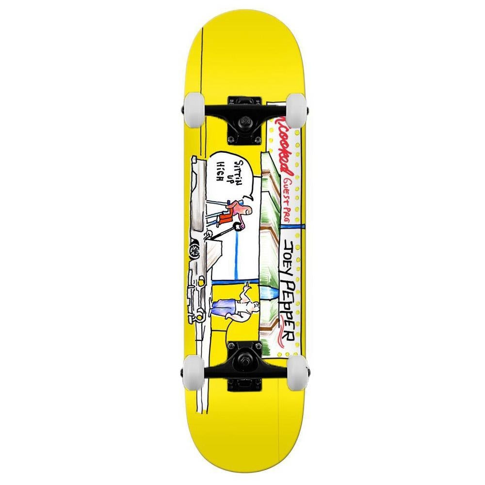 Krooked Guest Complete Skateboard Joey Pepper Guest Pro Yellow 8.25"