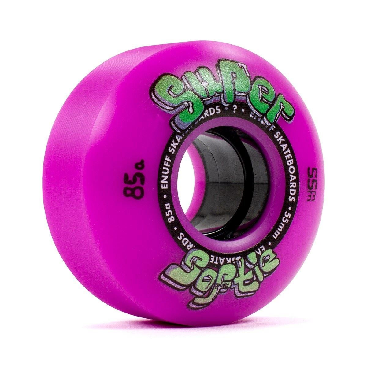 Enuff Super Softie Skateboard Wheels Purple 55mm