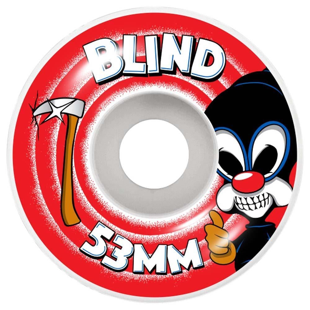 Blind Reaper Impersonator Skateboard Wheels White Red 53mm
