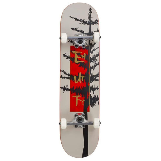 Enuff Evergreen Tree Factory Complete Skateboard Warm Grey Red 8" x 32"