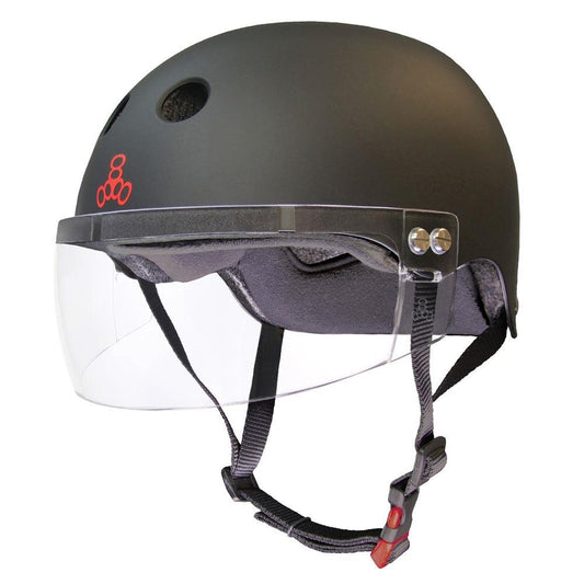 Triple 8 Sweatsaver Cert Visor Helmet Black