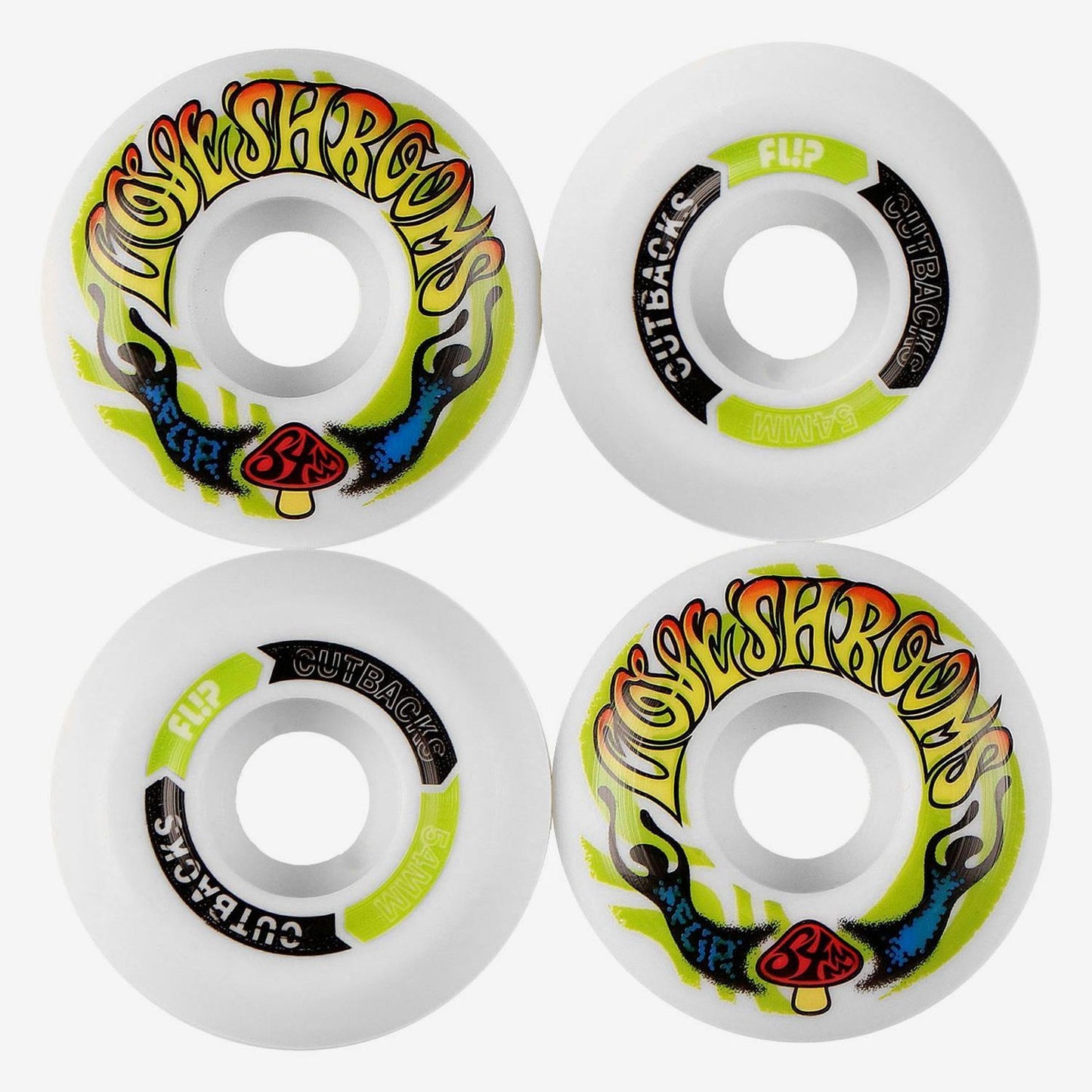 Flip Cutback Loveshroom 99a Skateboard Wheels 54mm