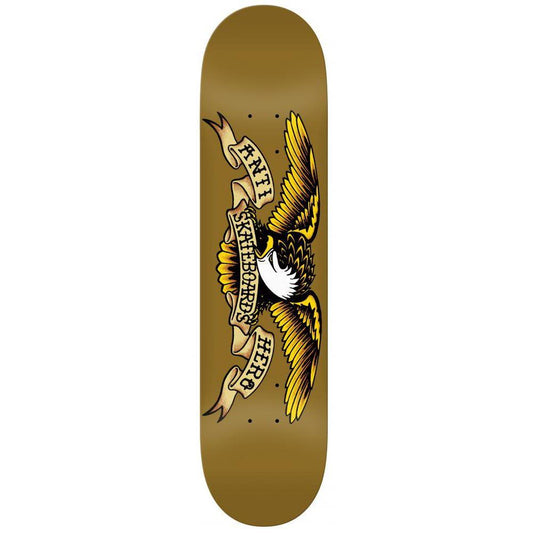 Anti Hero Skateboards Classic Eagle Skateboard Deck Brown 8.06"