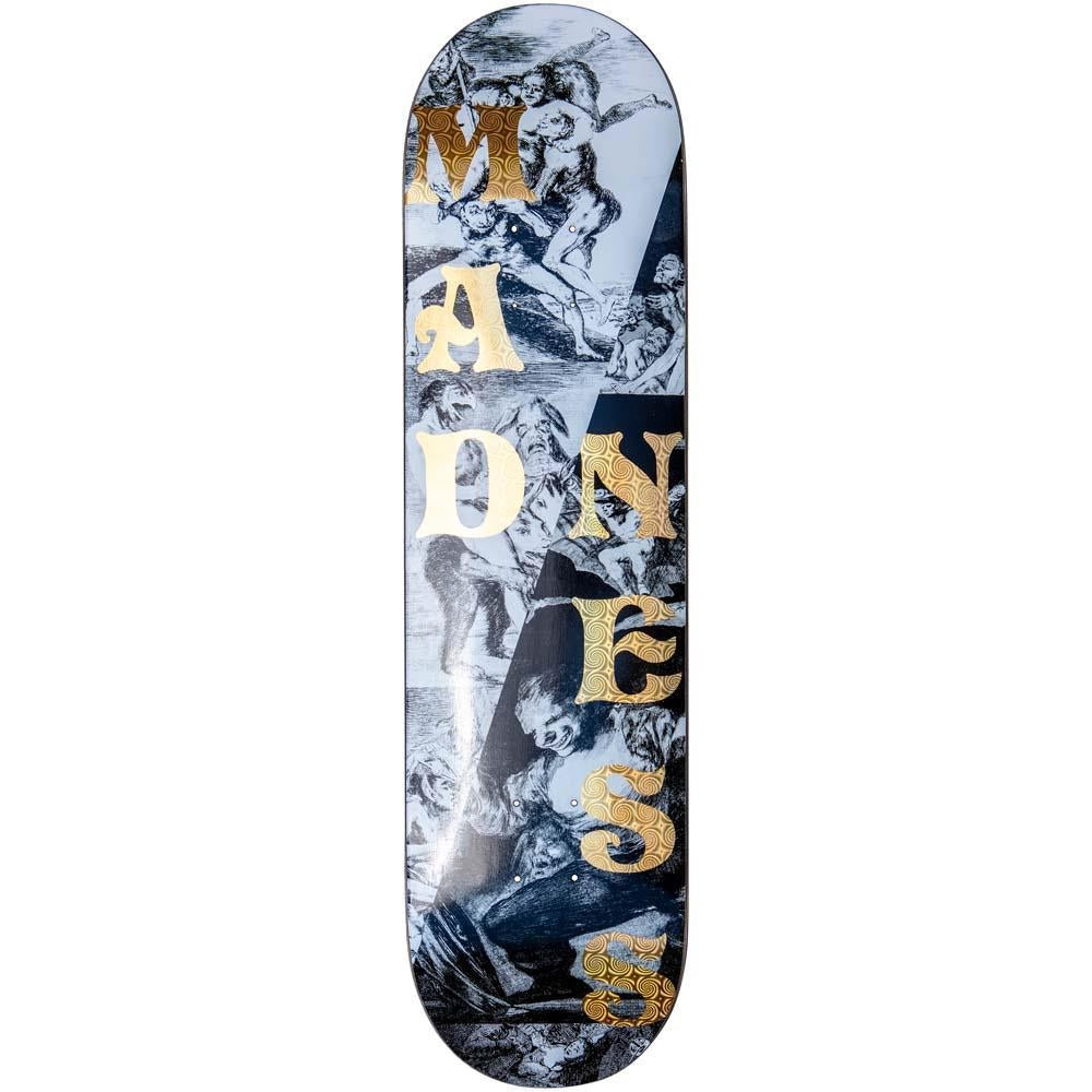 Madness Split Overlap R7 Skateboard Deck Holographic Swirls 8"