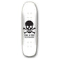 Death Skateboards White OG Skull Skateboard Deck Pool Shape 9"