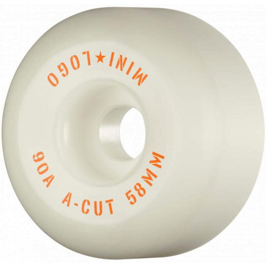 Mini Logo Wheels A-Cut 2 Hybrid Skateboard Wheels 90a White 58mm