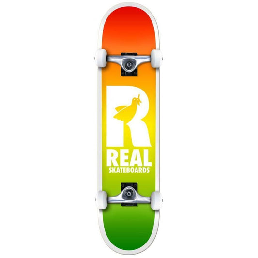 Real Be Free Fades Medium Factory Complete Skateboard Multi 7.75"