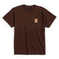Huf x Thrasher High Point Short Sleeve T-Shirt Chocolate