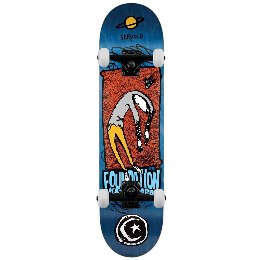 Foundation Servold Planet Saturn Complete Skateboard Multi 8"