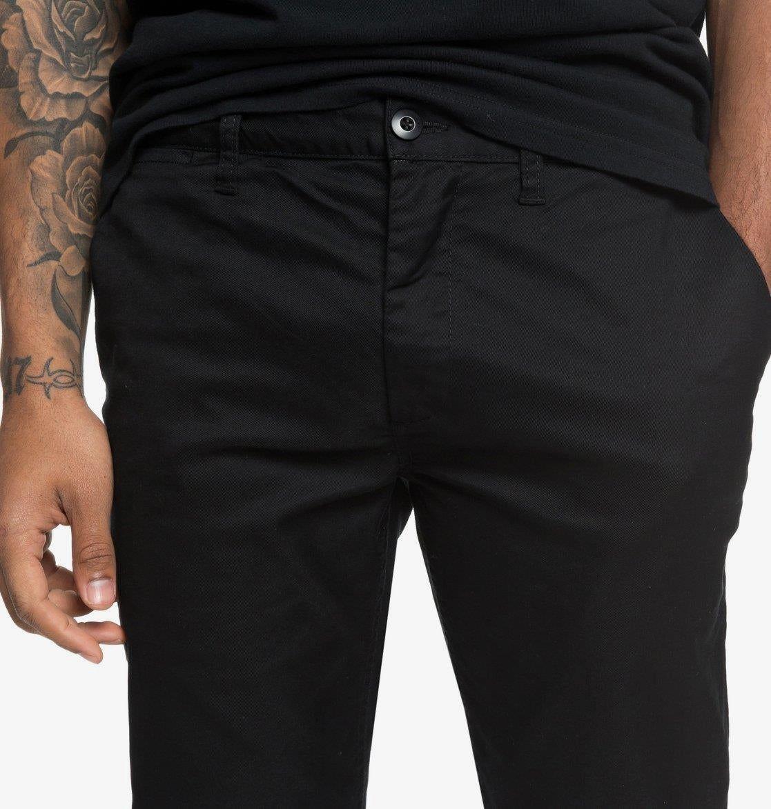 DC Shoes Worker Slim Fit Chino Pants Black