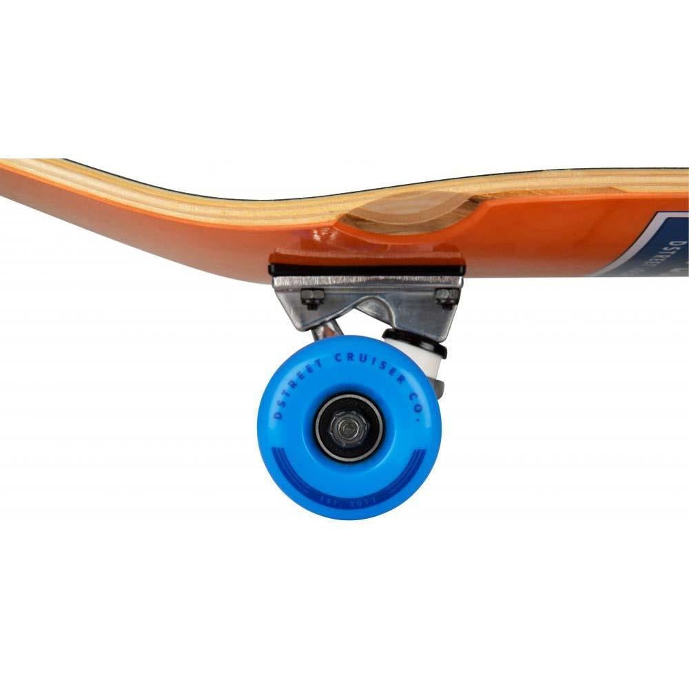 D Street Cruiser Bon Voyage Factory Complete Skateboard Orange 8.5"