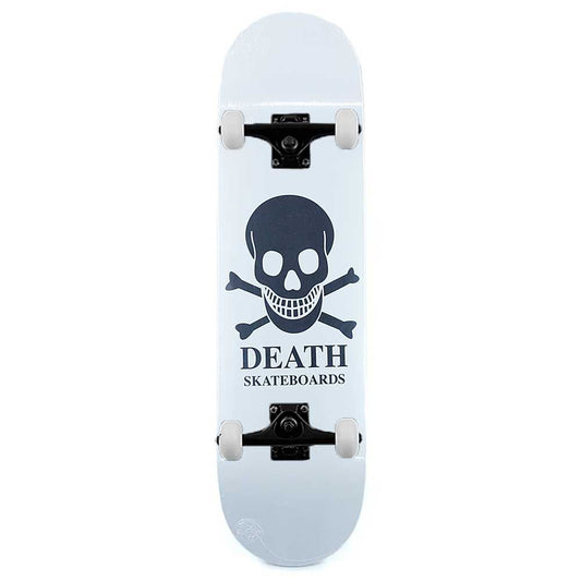 Death Skateboards OG White Skull Complete Skateboard 8.25"