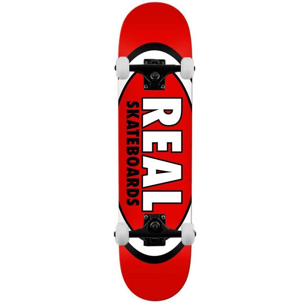 Real Team Classic Oval Complete Skateboard Red 8.12"