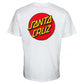 Santa Cruz Classic Dot Chest T-Shirt White