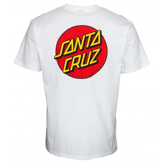 Santa Cruz Classic Dot Chest T-Shirt White