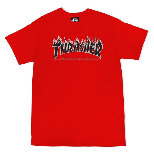 Thrasher Mag Flame Logo T-shirt Red