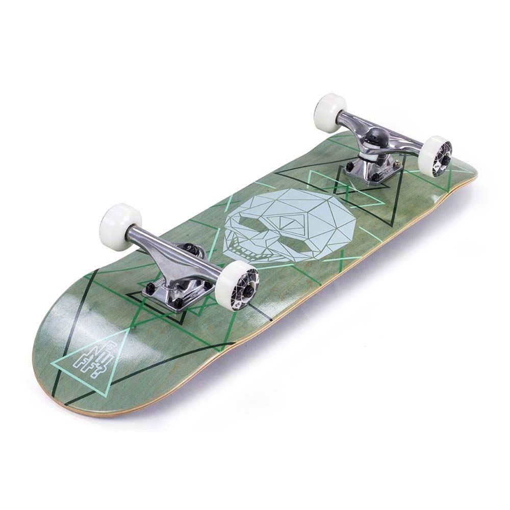 Enuff Skateboards Geo Skull Factory Complete Skateboard Green 8"