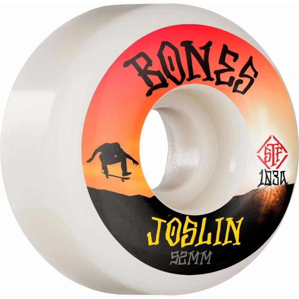Bones STF Joslin Sunset Skateboard Wheels 103A V1 Standard White 52mm