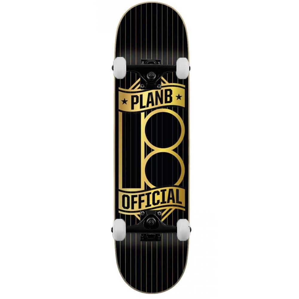 Plan B Banner Gold Complete Skateboard Multi 8"