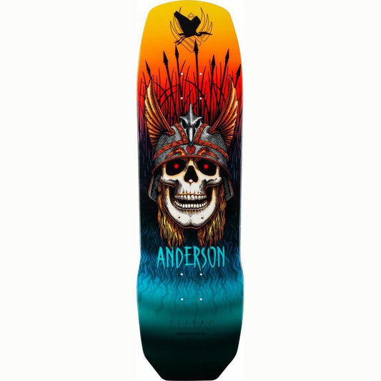 Powell Peralta Skateboards Flight Deck Andy Anderson Heron Skull Multi 9.13"