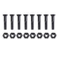 Deez Nuts Skateboard Bolts 1" Allen Key Black x 8