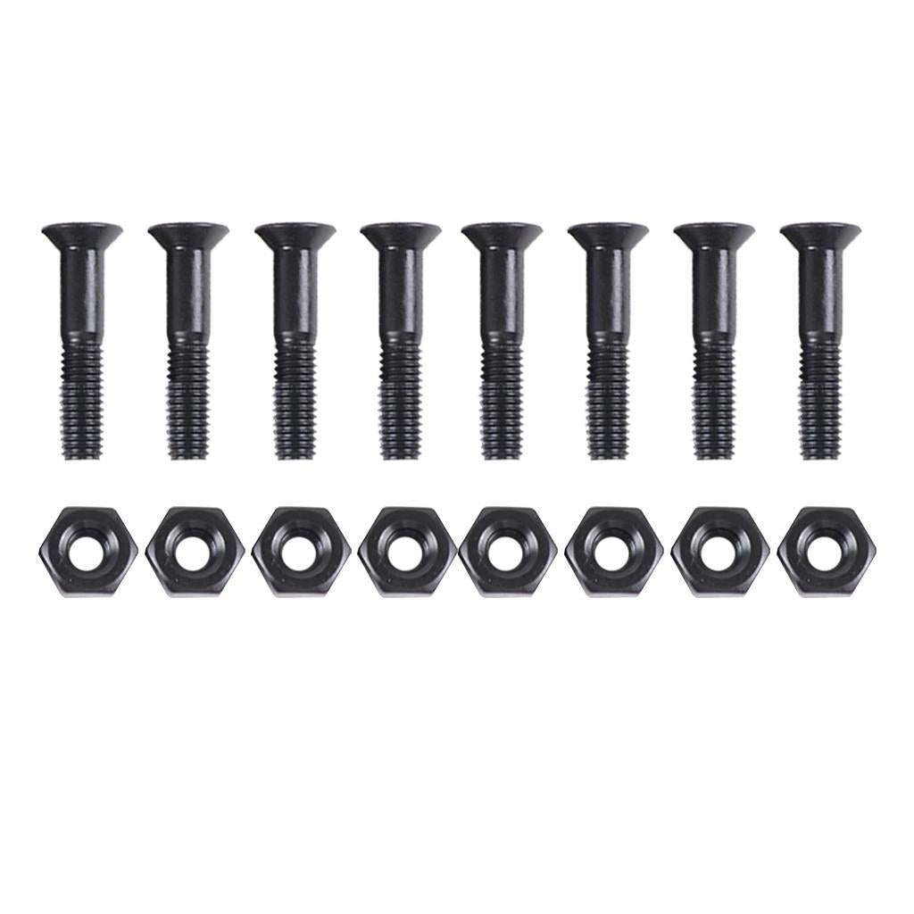 Deez Nuts Skateboard Bolts 1" Allen Key Black x 8