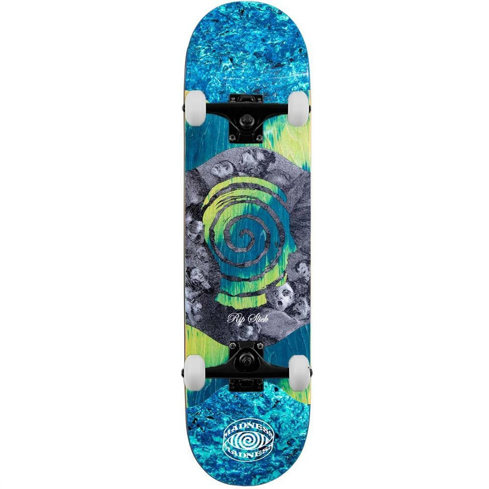 Madness Voices R7 Slick Complete Skateboard Blue Green 8.125"