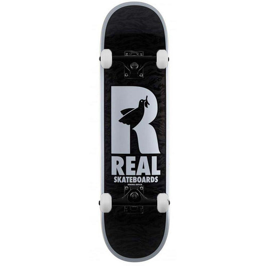 Real Renewal Doves Complete Skateboard Black 8.25"