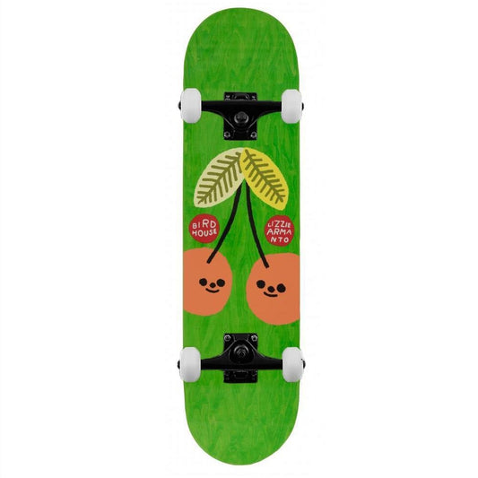 Birdhouse Lizzie Cherry Picked Complete Skateboard Green 8"