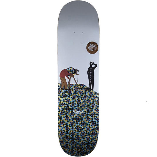 Magenta Ben Gore Photographer Skateboard Deck White Multi 8.25"