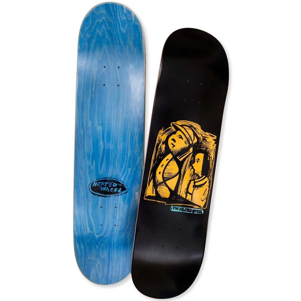 The Heated Wheel Frontier Skateboard Deck Black 8"