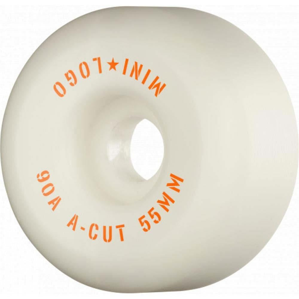 Mini Logo Wheels A-Cut 2 Hybrid Skateboard Wheels 90a White 55mm