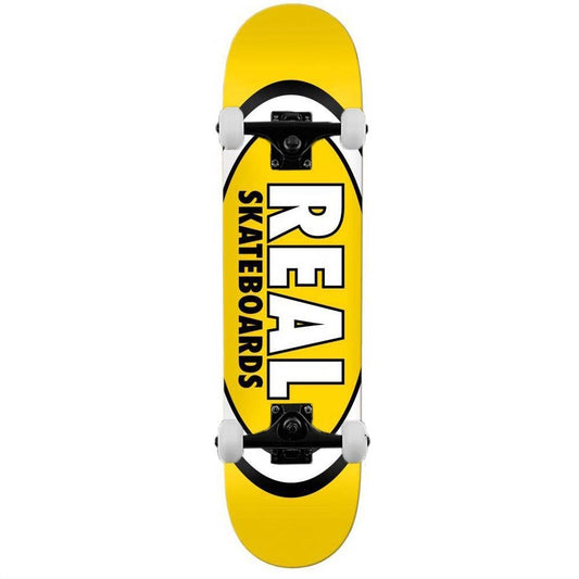 Real Team Classic Oval Complete Skateboard Yellow 8.06"