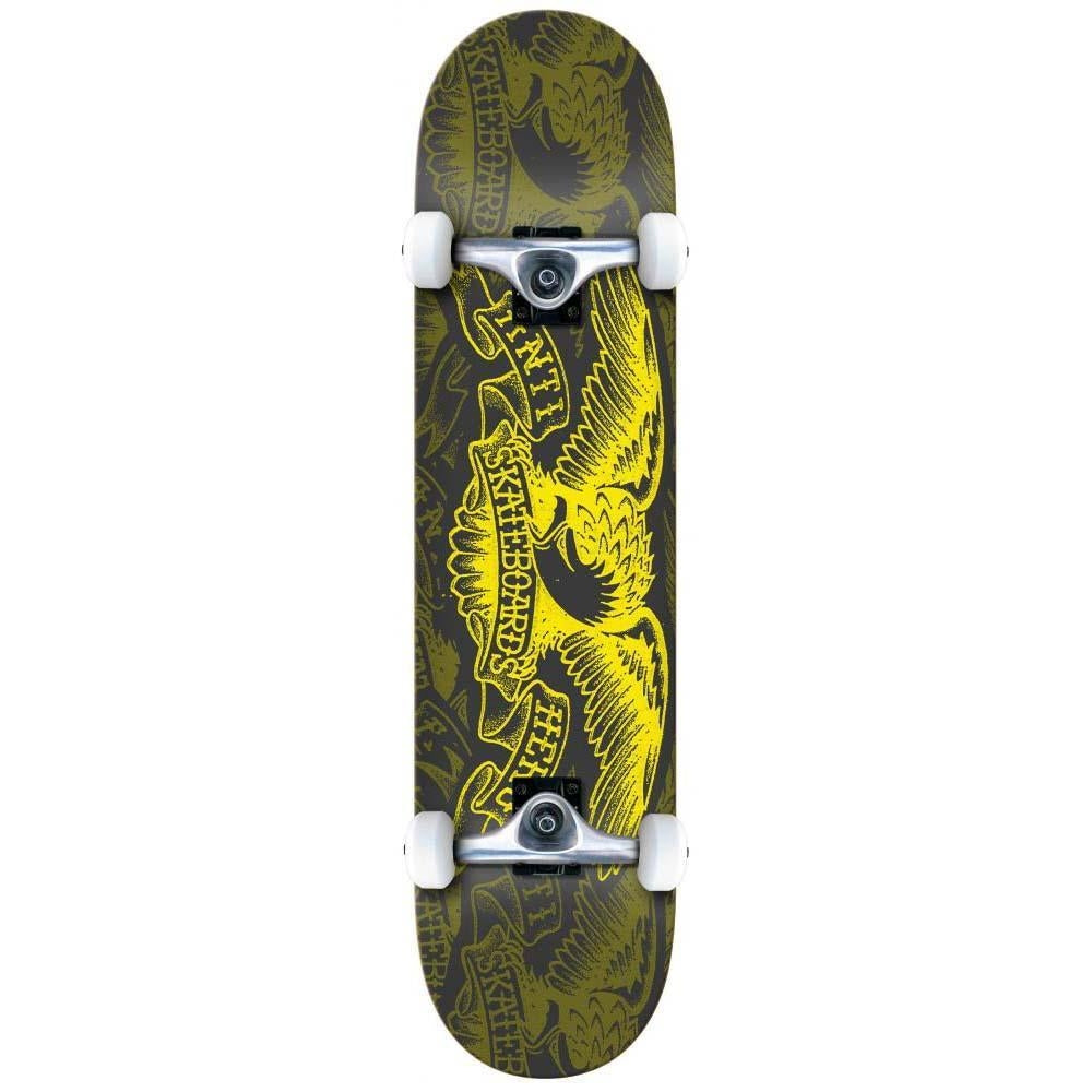 Anti Hero Complete Factory Skateboard Repeater Eagle Black/Yellow 8"