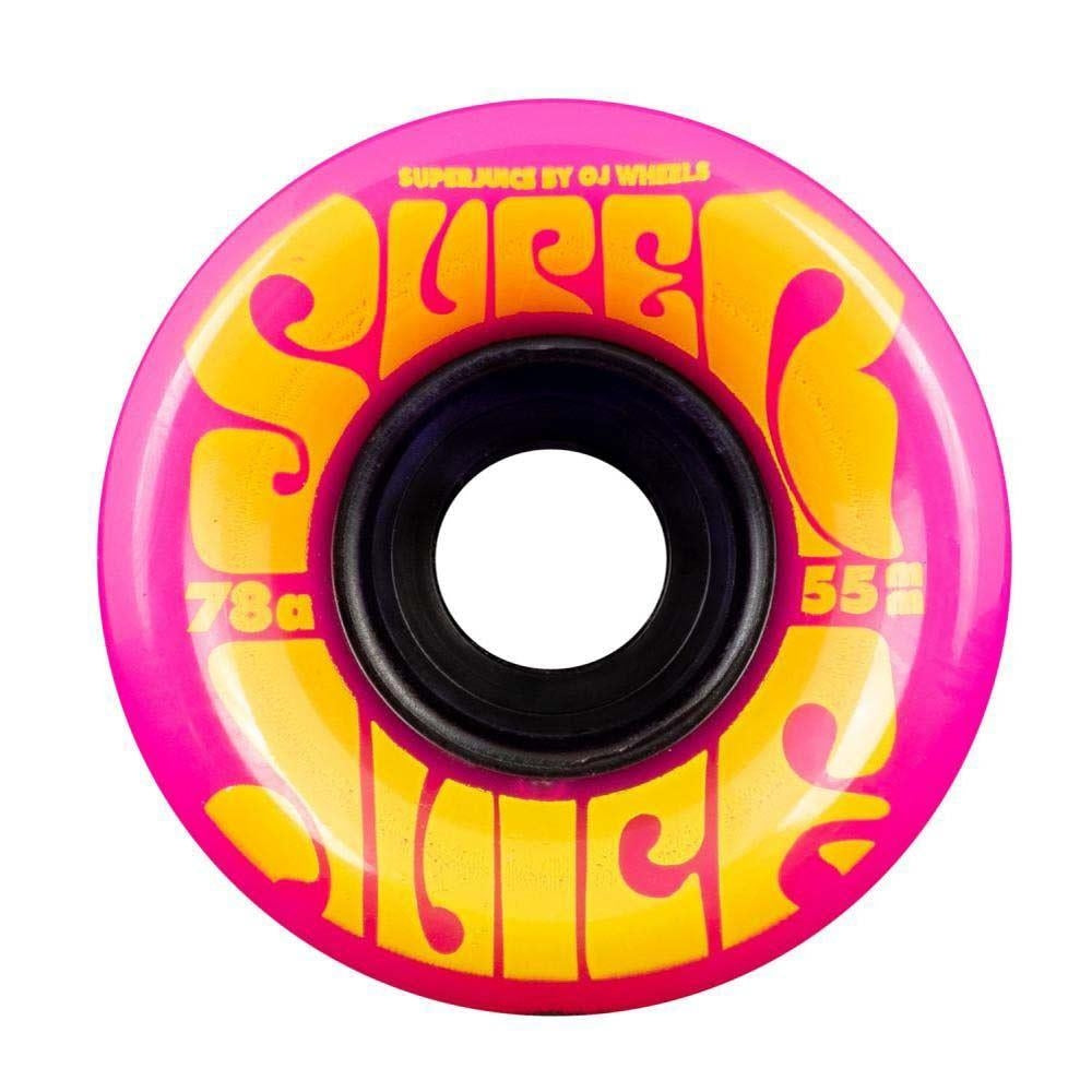 OJ Soft Mini Super Juice Skateboard Wheels 78a Pink 55mm