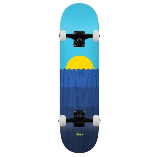 Real Complete Skateboard Chima Waves BLUE 8.25"