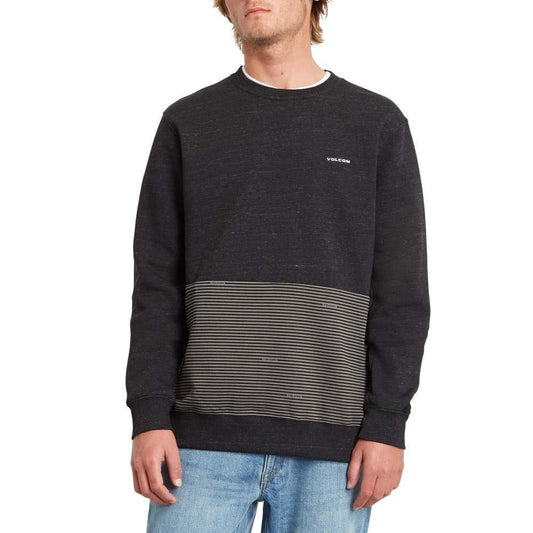 Volcom Forzee Crewneck Sweatshirt Fall 20 Heather Black