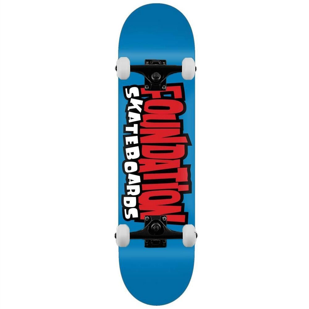 Foundation From the 90's Complete Skateboard Blue 8.25"
