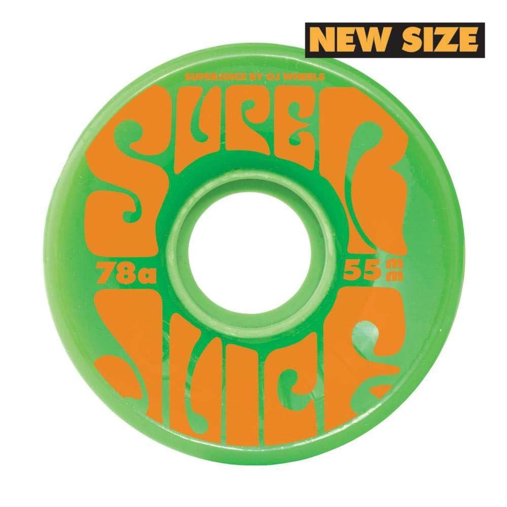 OJ Soft Mini Super Juice Skateboard Wheels 78a Green 55mm