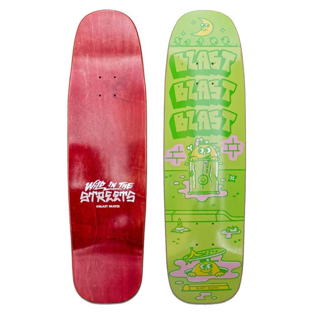 Blast Skates Wild In The Streets Custom Shaped Skateboard Deck 8.7"