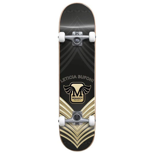 Monarch Leticia Horus Black Premium Factory Complete Skateboard 8"