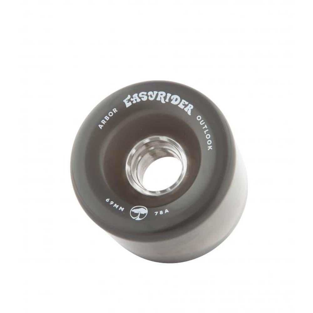 Arbor Easyrider Skateboard Wheels Outlook 78a Ghost Black 69mm