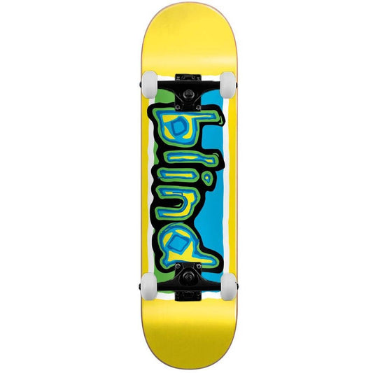 Blind Colored Logo Complete Skateboard Yellow 8"