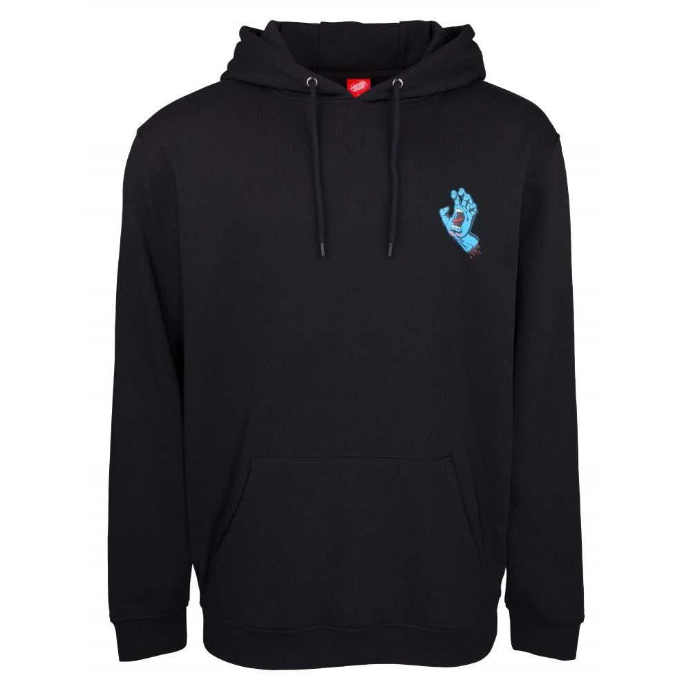 Santa Cruz Screaming Hand Chest Hooded Sweatshirt Black