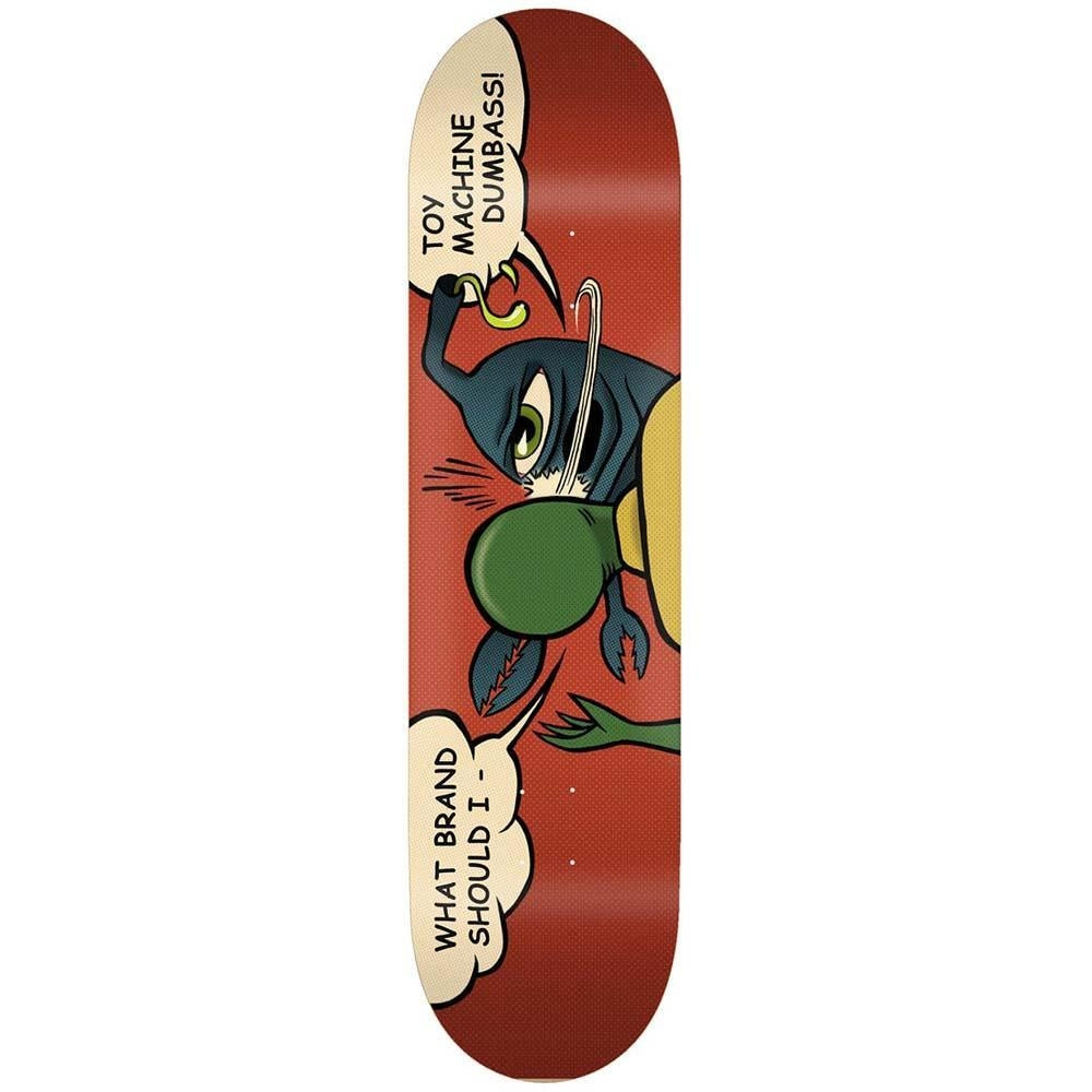 Toy Machine Slap Skateboard Deck Red 8.25"
